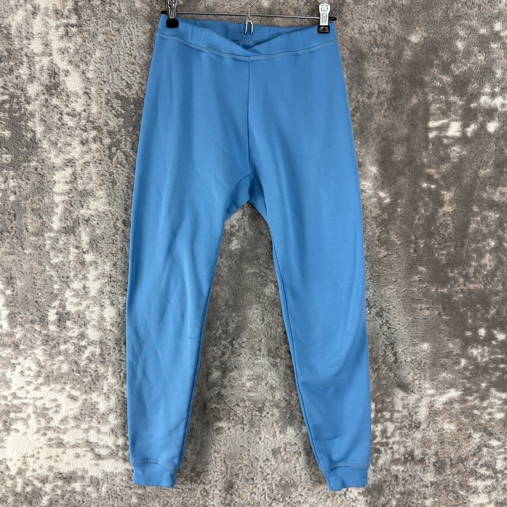 LL Bean Size 0 Stretch Athleisure Leggings Blue Pull On Pants Ankle‎